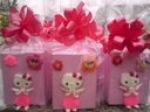 COFRE TEMA HELLO KIT EM BISCUIT A MESA DA SUA PRINCESA FICA UM CHARME