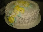 torta com rosas chantily