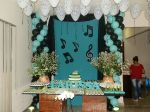 decorao 15 anos verde aqua e preto