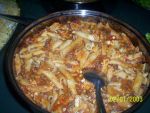 Penne com molho a bolonhesa