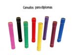 Canudo para diplomas - vrias cores