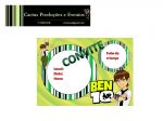 Convite festa - Ben 10
Tamanho - 10x15cm 
Material - papel fotogrfico