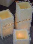 velas decorativas também locação