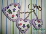 chaveiro tr�s cora��es