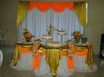 Decorao [Laranja Com Dourado]
