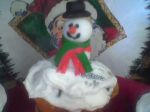 Mini panetone com boneco de neve
