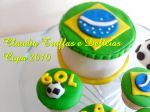 Bolo e cupcakes copa 2010