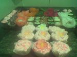 Cupcakes com flor de glce 