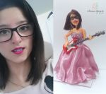 Boneca para aniversrio de 15 anos com guitarra. cd: C66