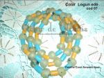 Colar ligeriano todo em coral -Logum Ed