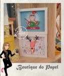 Quadros 3D com papel em alta gramatura e molduras em madeira. Solicite seu tema.
Moldura 20X16