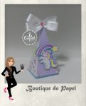 Caixa Pir�mide - Tema Unic�rnio