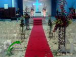 Colunas em cip na igreja