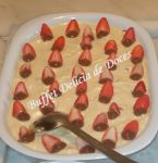 Mousse chocolate branco com morango