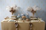 Linda e deliciosa mesa de doces finos decorada em estilo retrô, vai c/ certeza arrancar elogios p/ sua festa. Detalhe, nos porta retratos podem ser colocadas fotos dos noivos. Doc.3-BJ