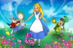 alice no pas das maravilhas painel festa infantil banner (2)