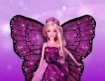 Barbie Butterfly painel festa infantil banner  (2)