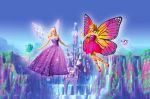 Barbie Butterfly E A Princesa Fada painel festa infantil banner (6)