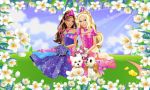 Barbie Castelo De Diamante painel festa infantil banner (2)