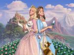 barbie princesa e a plebeia painel festa infantil banner (2)