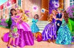 barbie escola de princesas painel festa infantil banner dkorinfest (1)