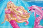 barbie vida de sereia painel festa infantil banner dkorinfest (6)