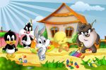 Looney Tunes Baby painel festa infantil banner dkorinfest (10)