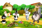 Looney Tunes Baby painel festa infantil banner dkorinfest (8)