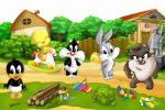 Looney Tunes Baby painel festa infantil banner dkorinfest (6)