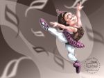 painel festa infantil banner dina bailarina