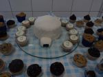 Bolo de Iglu para festa club penguin