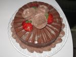 Bolo Rosas Chocolate (Chantilly)