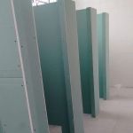 Paredes de banheiro de Gesso Acartonado Drywall com placas RU resistente � �gua.