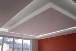 Forro de gesso acartonado Drywall com ilha e sancas.