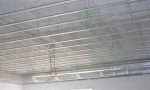 Estrutura de a�o zincado para receber as placas de gesso acartonado Drywall.