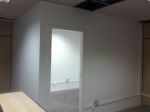 Parede de gesso acartonado Drywall j� depois de pintado.