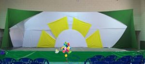 Decoração com malha tensionada Jundiaí