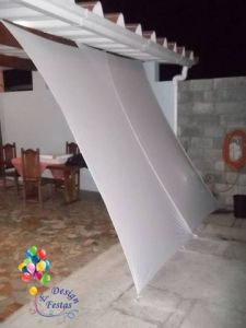 Decoração com malha Tensionada em Jundiaí