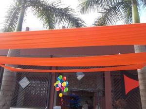 Decoração com lycra realizada no Buffet Ki Festa em Jundiai