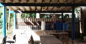 Local a ser decorado com malha tensionada (lycra)