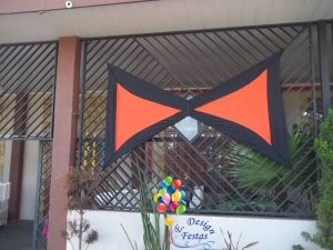 Decoração com lycra realizada no Buffet Ki Festa em Jundiai