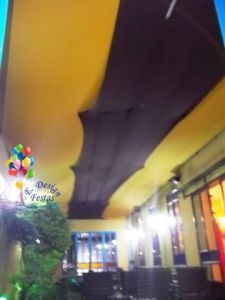 Decoração realizada no restaurante Estação Jundiahy, localizada no Beco Fino.
