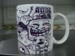 Caneca cer�mica personalizada branca reta 300ml.
R$ 18,00 