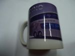 Caneca cer�mica personalizada branca reta 300ml. R$ 18,00