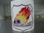 Caneca cer�mica personalizada branca reta 300ml. R$ 18,00