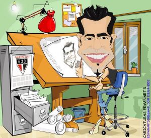Faa sua Caricatura com todos os detalhes como essa para colocar em sua loja, seu sites etc.