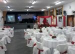 Casamento: Salo de festa Nipo Brasileiro - Mau SP
Kit Master : Dj, Som, Iluminao, Telo, Mquina de fumaa, Mquina de Bolha de sabo, Pista Xadrez e Retrospectiva Narrada