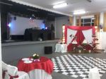 Casamento: Salão de festa Nipo Brasileiro - Mauá SP
Kit Master : Dj, Som, Iluminação, Telão, Máquina de fumaça, Máquina de Bolha de sabão, Pista Xadrez e Retrospectiva Narrada