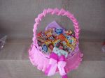 Cesta de caf rosa
