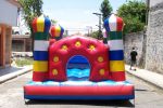 Balão Pula Pula Castelinho, tamanho 3 x 3 - Suporta crianças até 9 anos